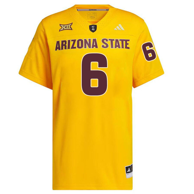 #6 Darren Woodson Arizona State Sun Devils College Football Jerseys Stitched-Gold